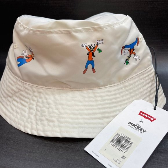NEW Levi's x Disney Mickey & Friends Reversible Bucket Hat Adult Large - Picture 3 of 12